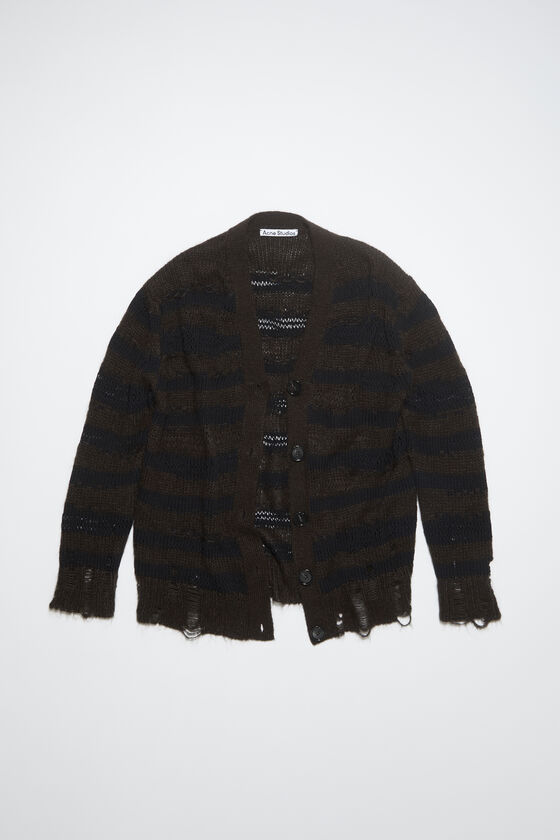 (image for) Unique Advantage Distressed stripe cardigan